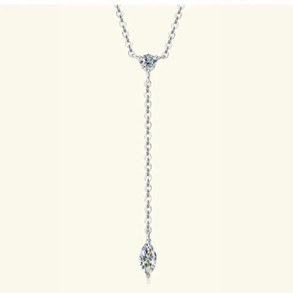 Moissanite 925 Sterling Silver Necklace - Bad Moms Club