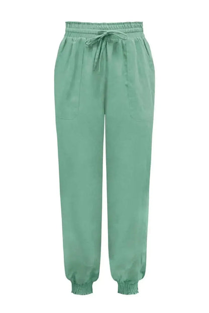 Tied Long Joggers with Pockets - Bad Moms Club