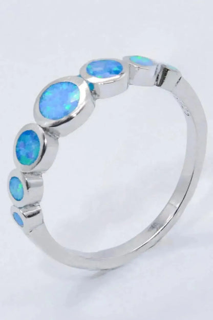 925 Sterling Silver Multi-Opal Ring - Bad Moms Club