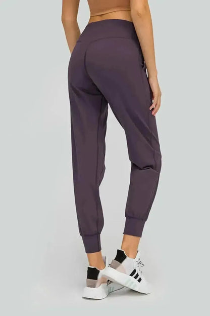 Wide Waistband Slant Pocket Pants - Bad Moms Club