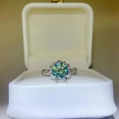 2 Carat Moissanite 925 Sterling Silver Ring - Bad Moms Club