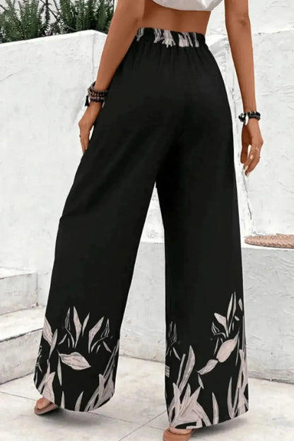 Honey Drawstring High Waist Relax Fit Long Pants - Bad Moms Club