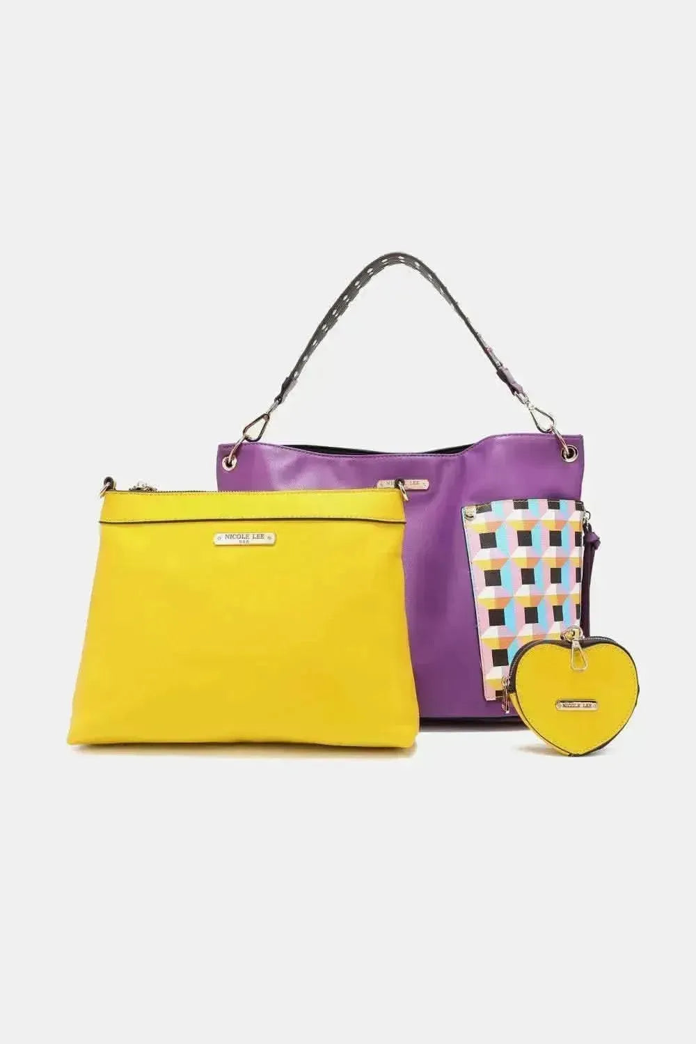 Nicole Lee USA Quihn 3-Piece Handbag Set - Bad Moms Club