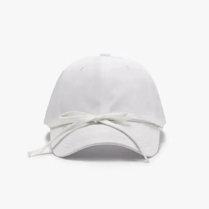 Tied Bow Cotton Baseball Cap - Bad Moms Club
