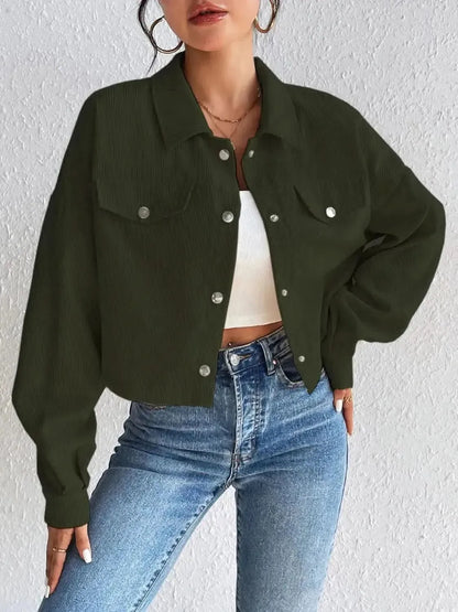 Honey Snap Down Long Sleeve Jacket - Bad Moms Club