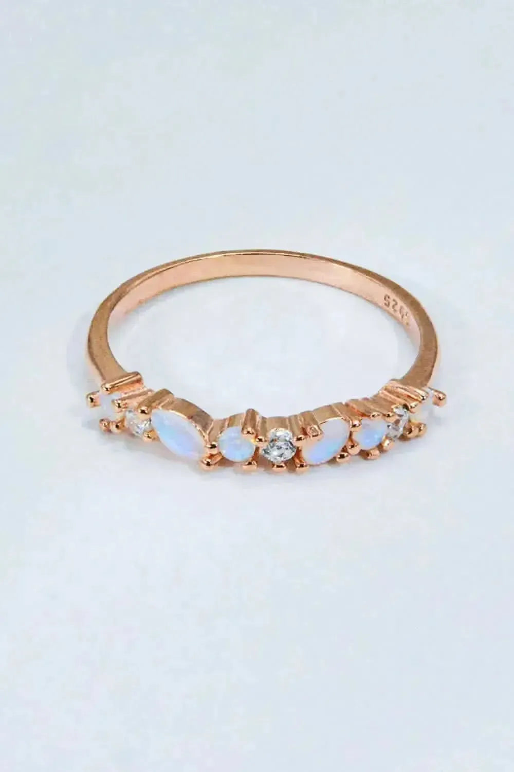 Moonstone and Zircon Decor Ring - Bad Moms Club