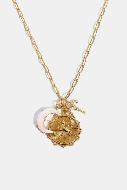 Constellation and Moon Pendant Copper Necklace - Bad Moms Club