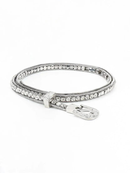Rhinestone Metal Belt - Bad Moms Club