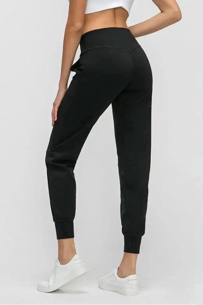 Wide Waistband Slant Pocket Pants - Bad Moms Club