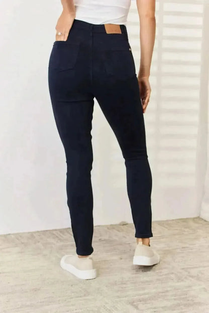 Judy Blue Full Size Garment Dyed Tummy Control Skinny Jeans - Bad Moms Club