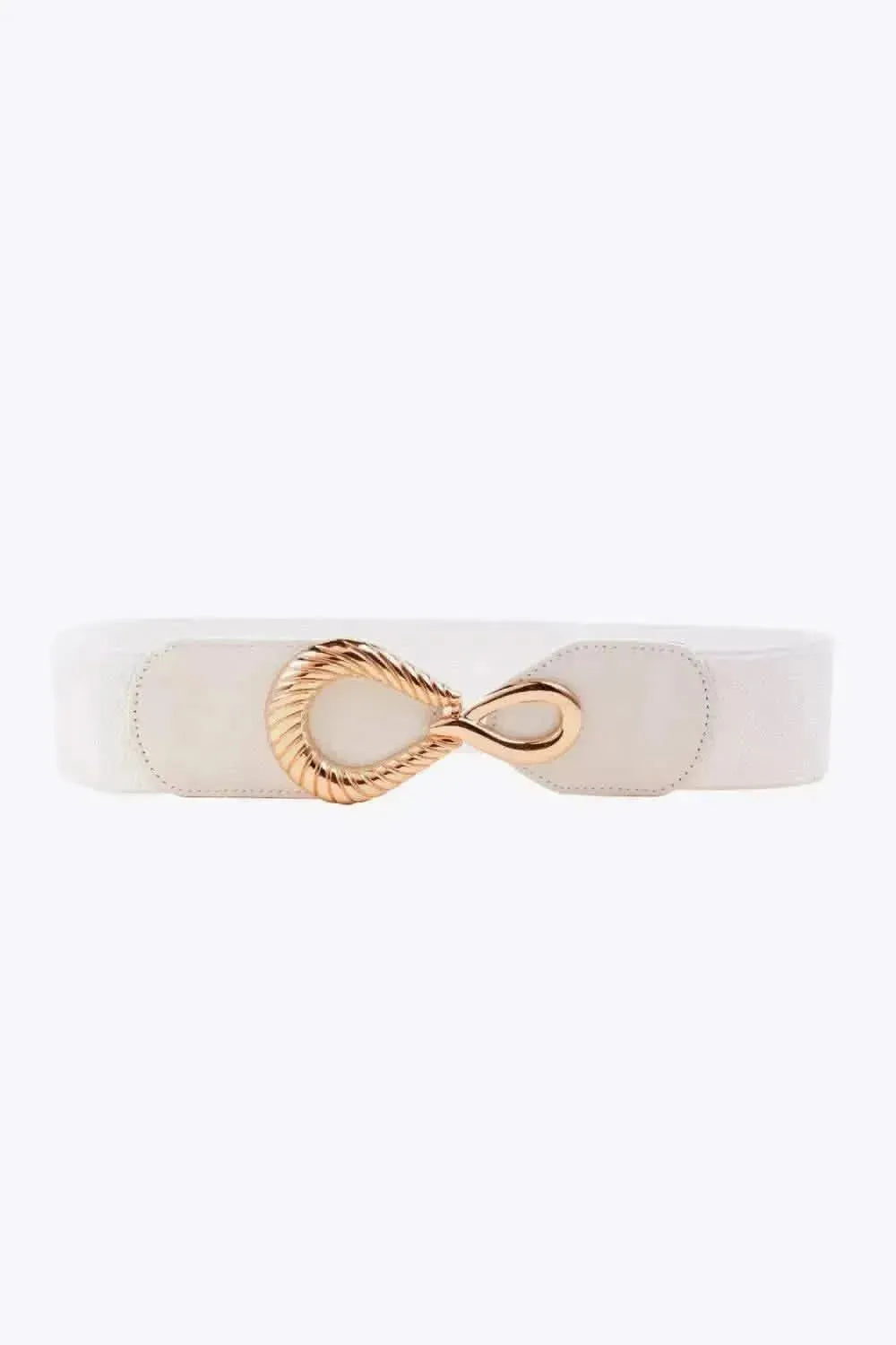 Ribbed Alloy Buckle Elastic Belt - Bad Moms Club