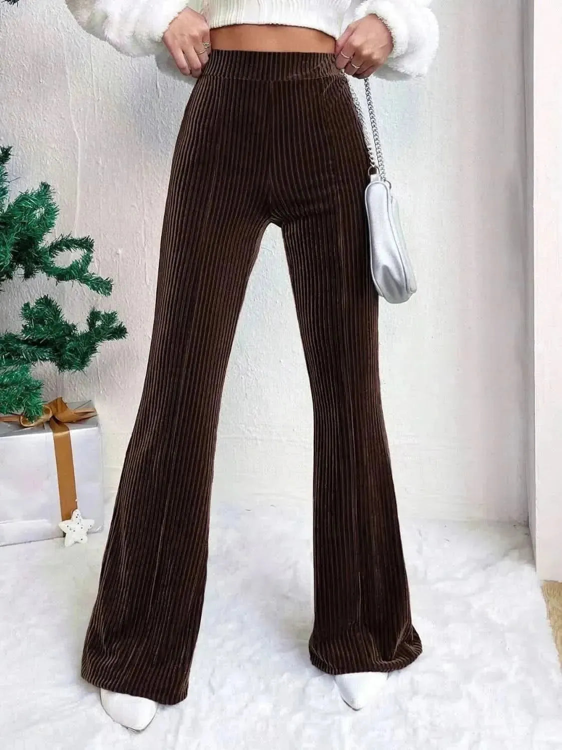 High Waist Flare Pants - Bad Moms Club