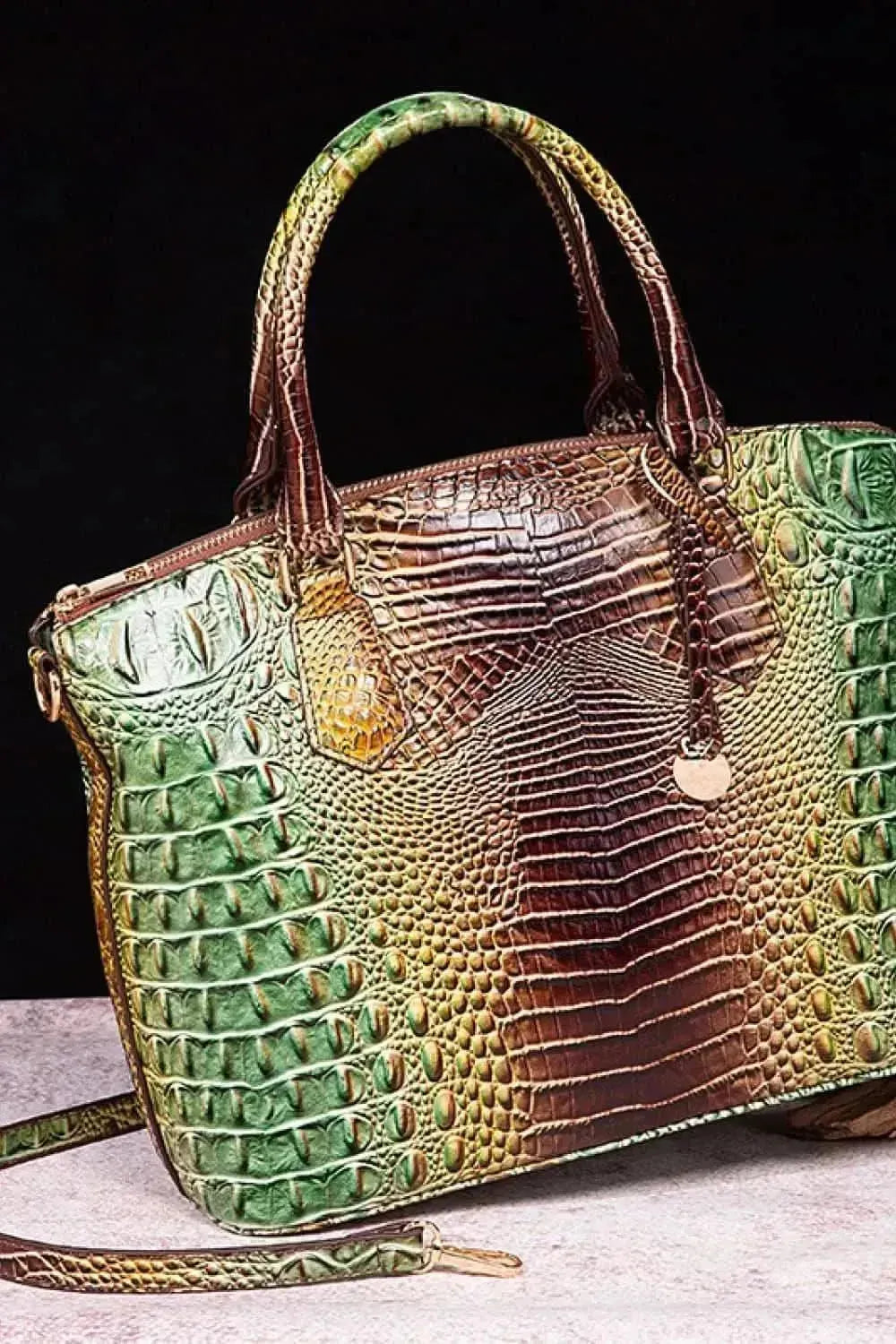Gradient PU Leather Handbag - Bad Moms Club
