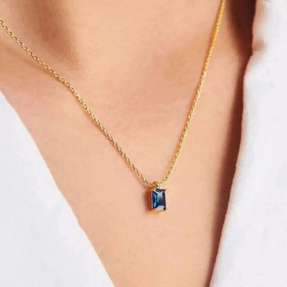 Titanium Steel Inlaid Zircon Pendant Necklace - Bad Moms Club