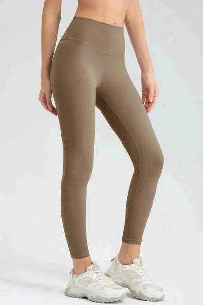 Wide Waistband Slim Fit Active Leggings - Bad Moms Club
