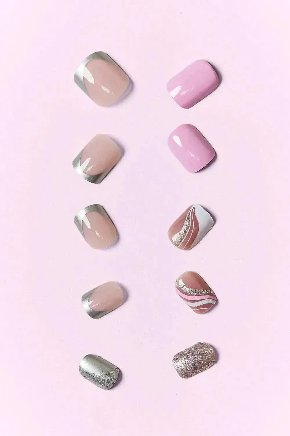 SO PINK BEAUTY Press On Nails 2 Packs - Bad Moms Club