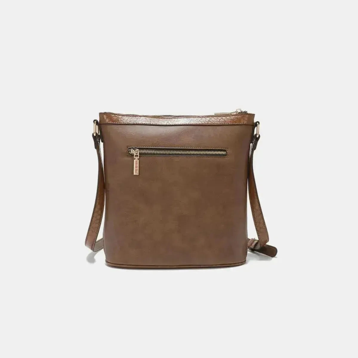 Nicole Lee USA Metallic Stitching Embroidery Inlaid Rhinestone Crossbody Bag - Bad Moms Club