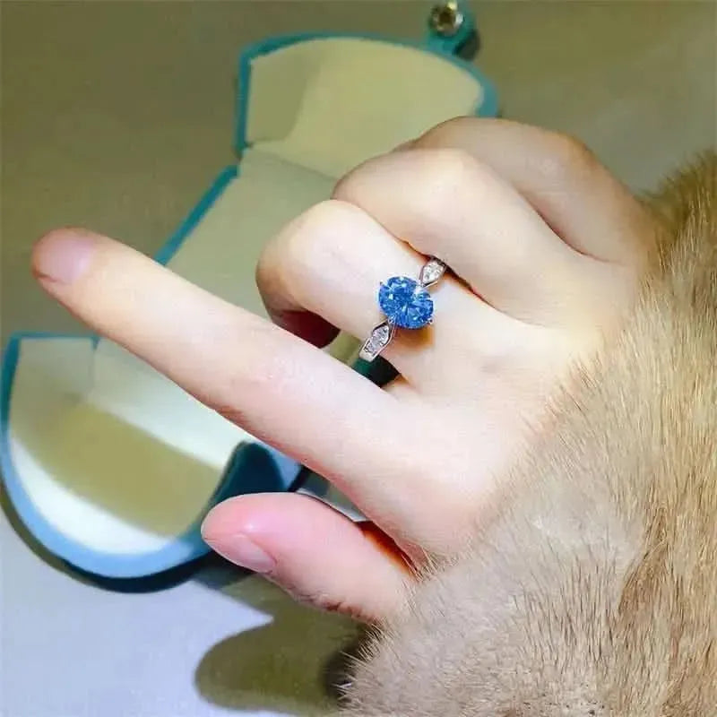 2 Carat Moissanite 925 Sterling Silver Ring - Bad Moms Club