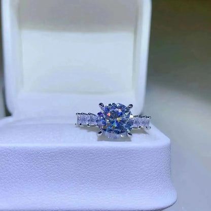 3 Carat Moissanite 925 Sterling Silver Ring - Bad Moms Club