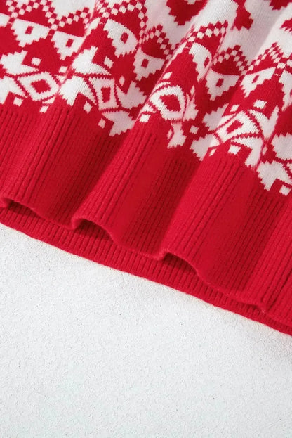 Christmas Element Turtleneck Long Sleeve Sweater - Bad Moms Club