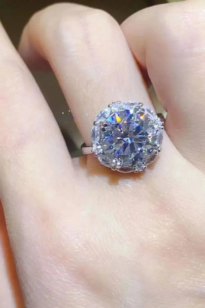 5 Carat Moissanite 925 Sterling Silver Ring - Bad Moms Club