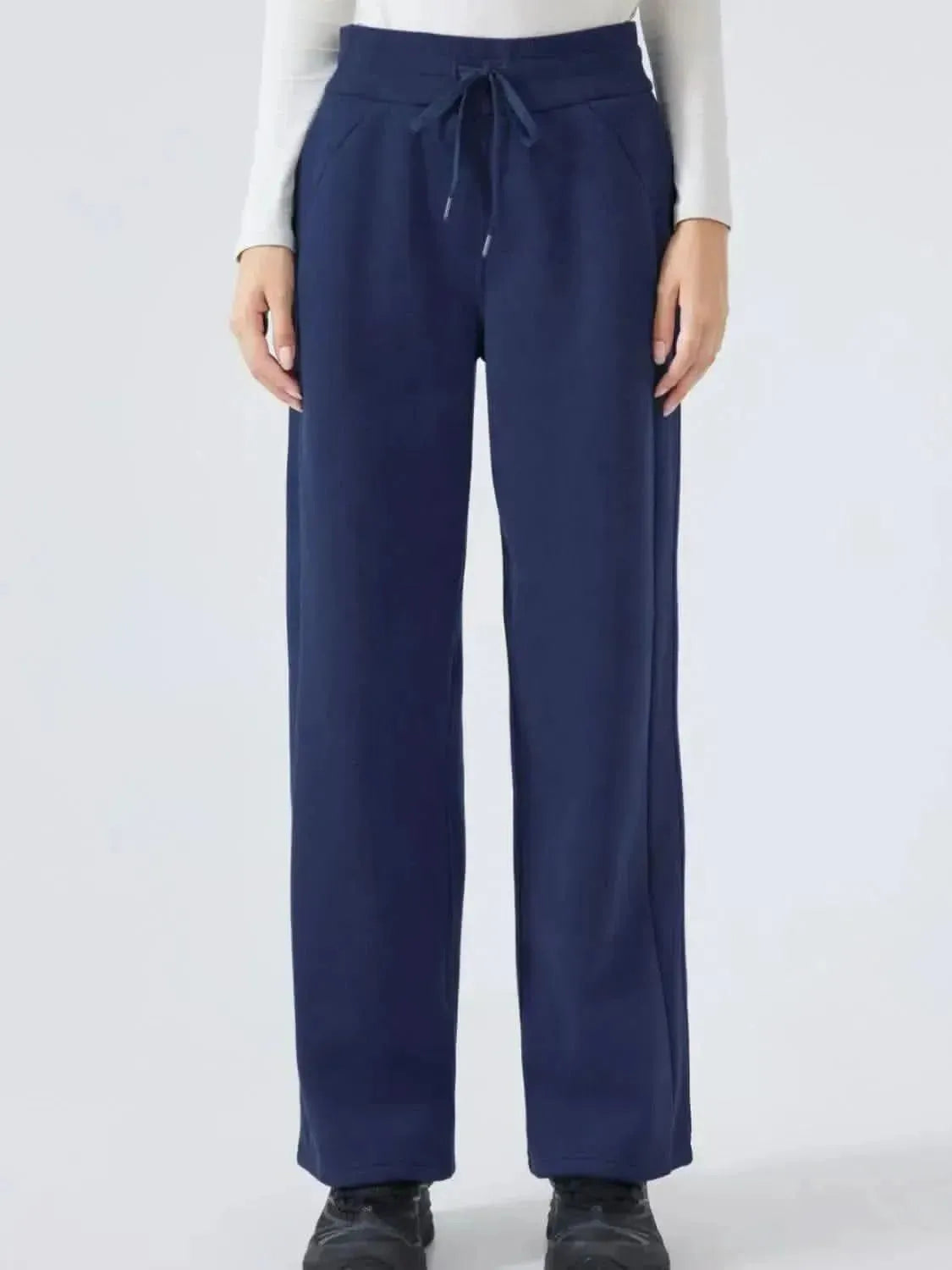 Millennia Drawstring Wide Leg Pants - Bad Moms Club