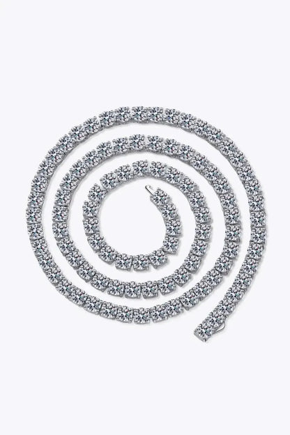 Moissanite Rhodium-Plated Necklace - Bad Moms Club