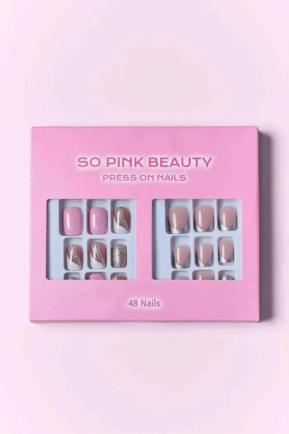 SO PINK BEAUTY Press On Nails 2 Packs - Bad Moms Club