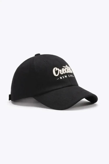 CREATE NEW LIFE Adjustable Cotton Baseball Cap - Bad Moms Club
