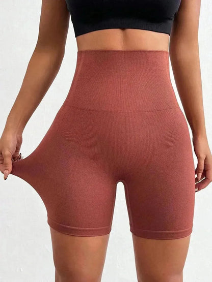 Seamless High Waist Active Shorts - Bad Moms Club
