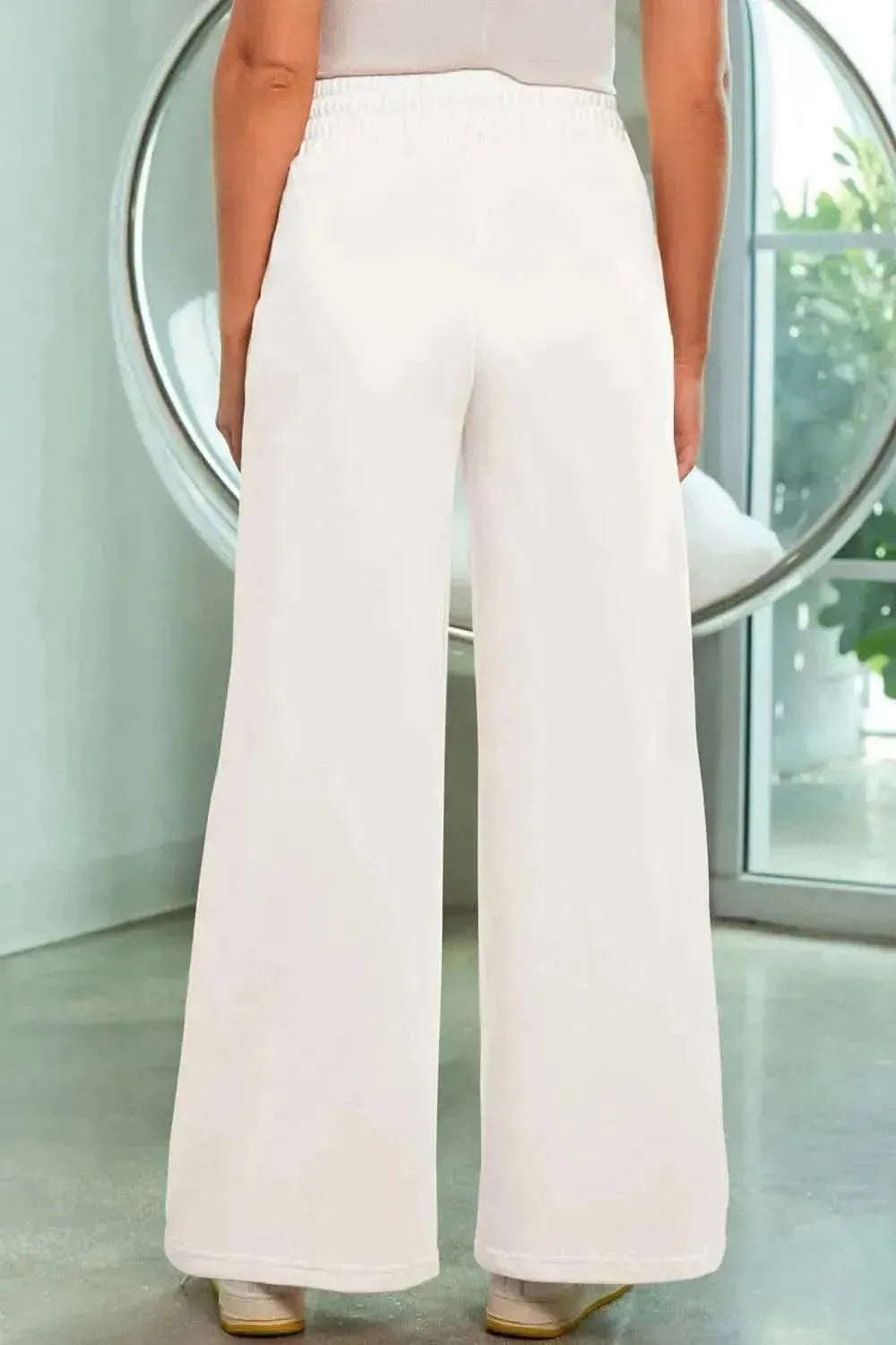 Drawstring Wide Leg Pants with Pockets - Bad Moms Club