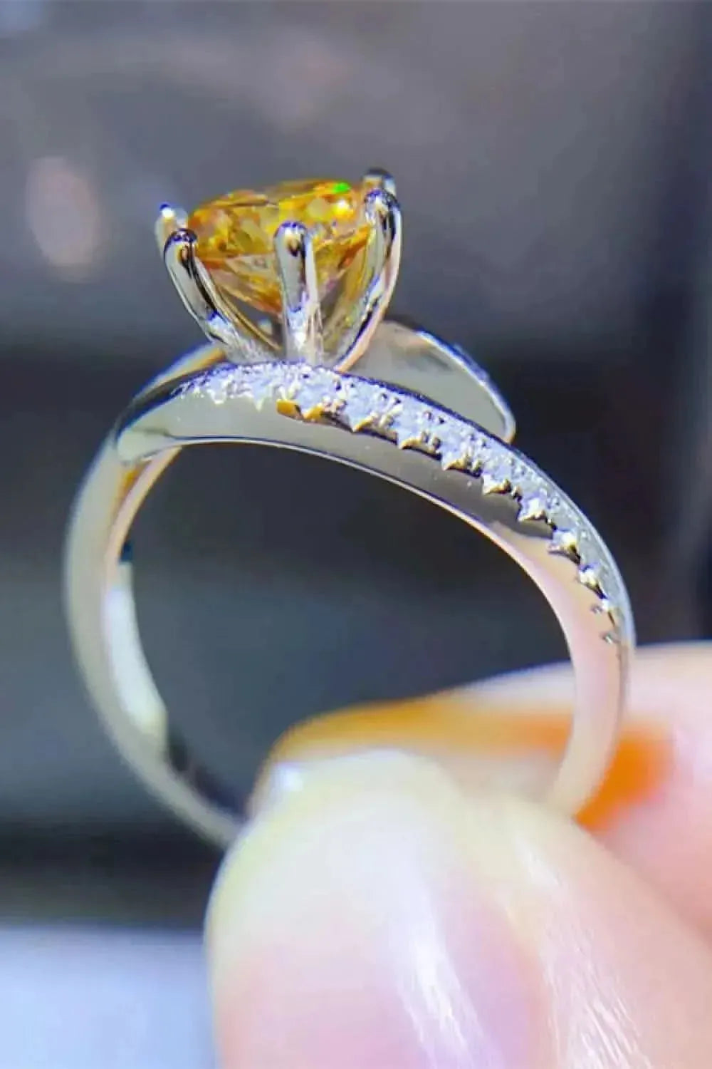 1 Carat Moissanite 925 Sterling Silver Ring - Bad Moms Club