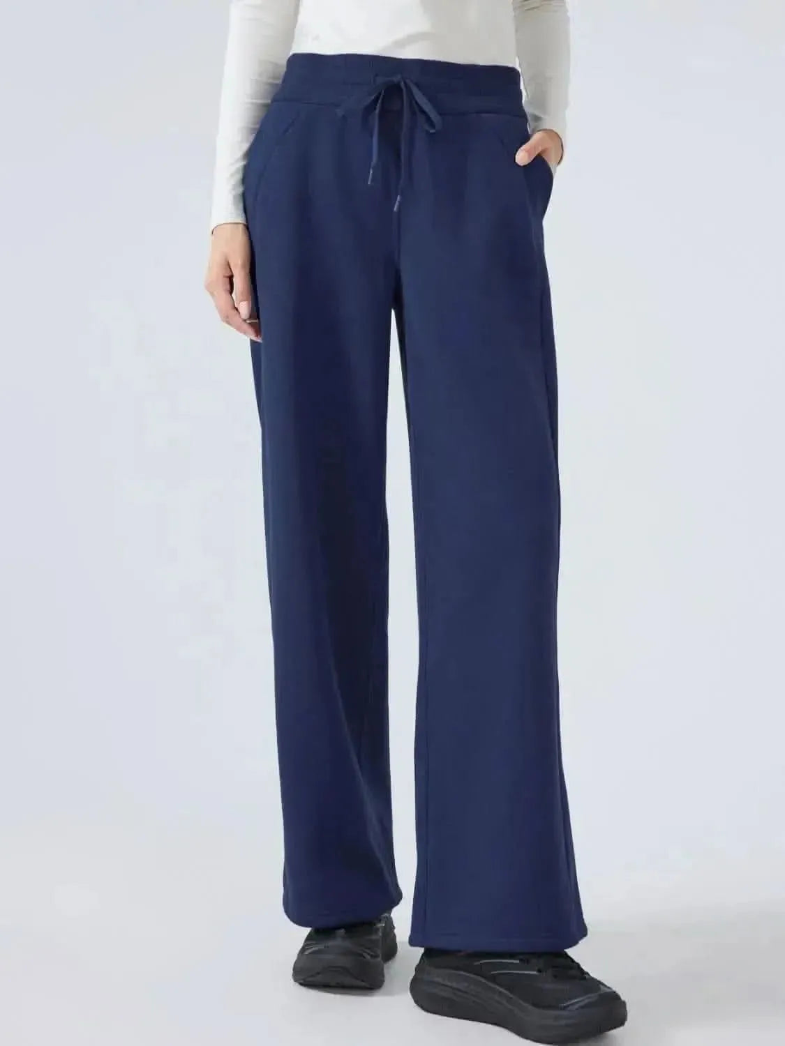 Millennia Drawstring Wide Leg Pants - Bad Moms Club