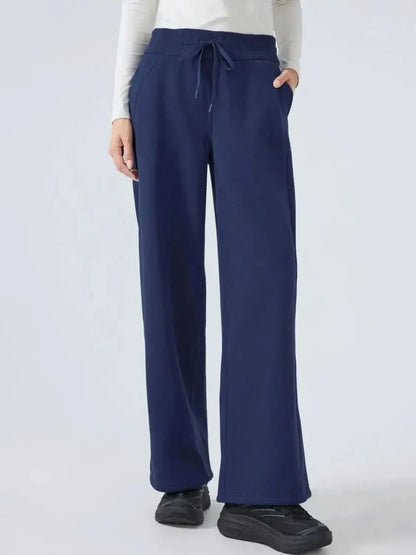 Millennia Drawstring Wide Leg Pants - Bad Moms Club