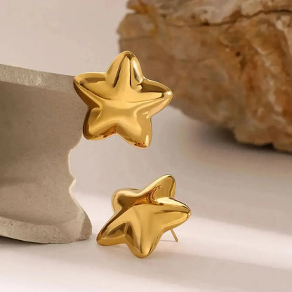 Stainless Steel Star Stud Earrings - Bad Moms Club