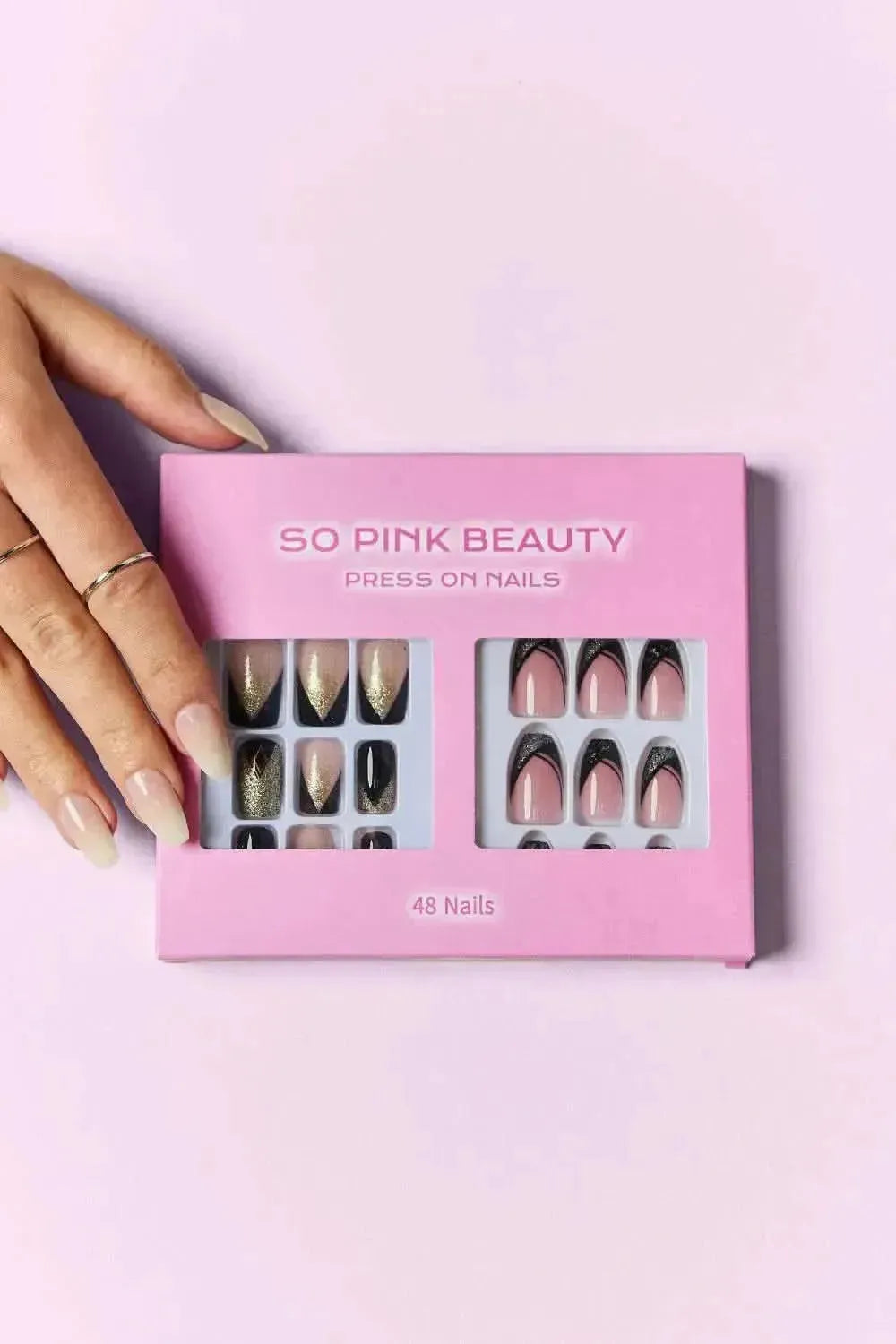 SO PINK BEAUTY Press On Nails 2 Packs - Bad Moms Club