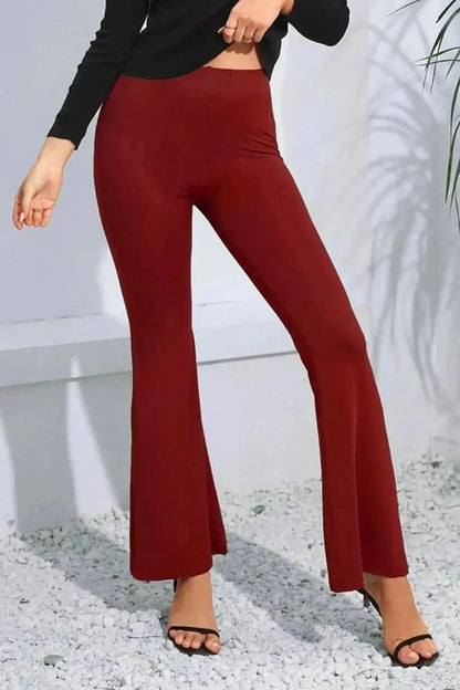 High Waist Long Flare Pants - Bad Moms Club
