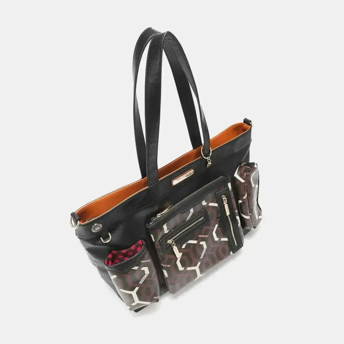 Nicole Lee USA Geometric Pattern Large Handbag - Bad Moms Club
