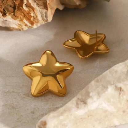 Stainless Steel Star Stud Earrings - Bad Moms Club