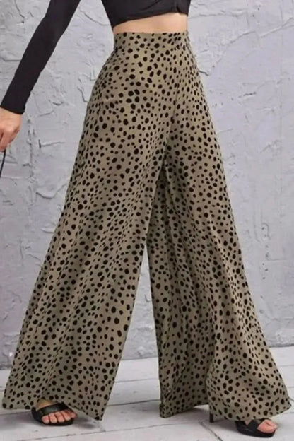 Animal Print High-Rise Culottes - Bad Moms Club