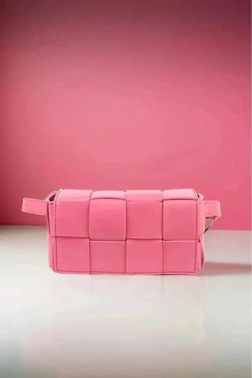 Zenana Vegan Leather Woven Crossbody Bag - Bad Moms Club