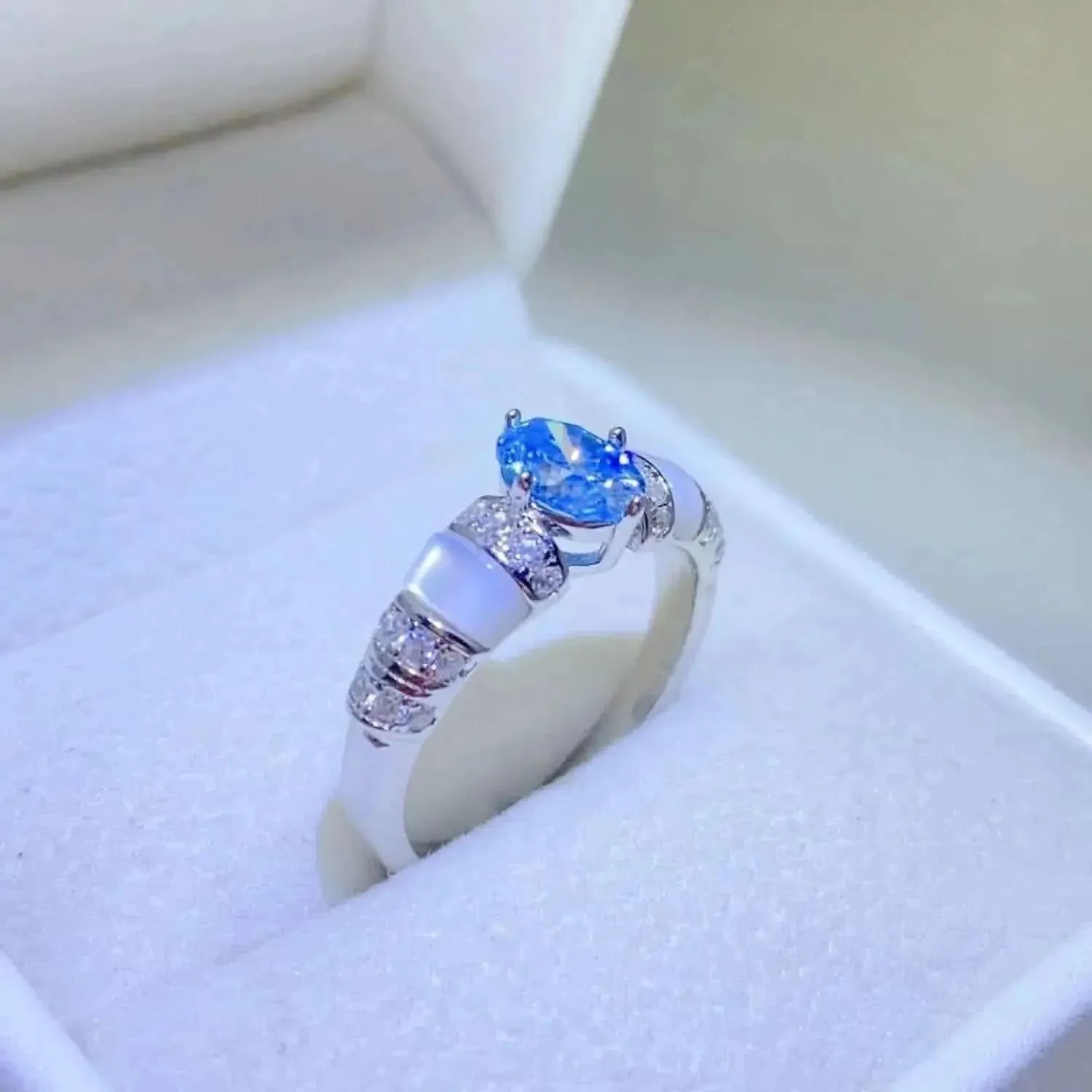 1 Carat Moissanite 925 Sterling Silver Ring - Bad Moms Club