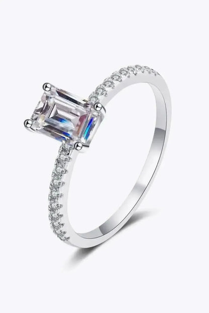 925 Sterling Silver Ring with Moissanite - Bad Moms Club