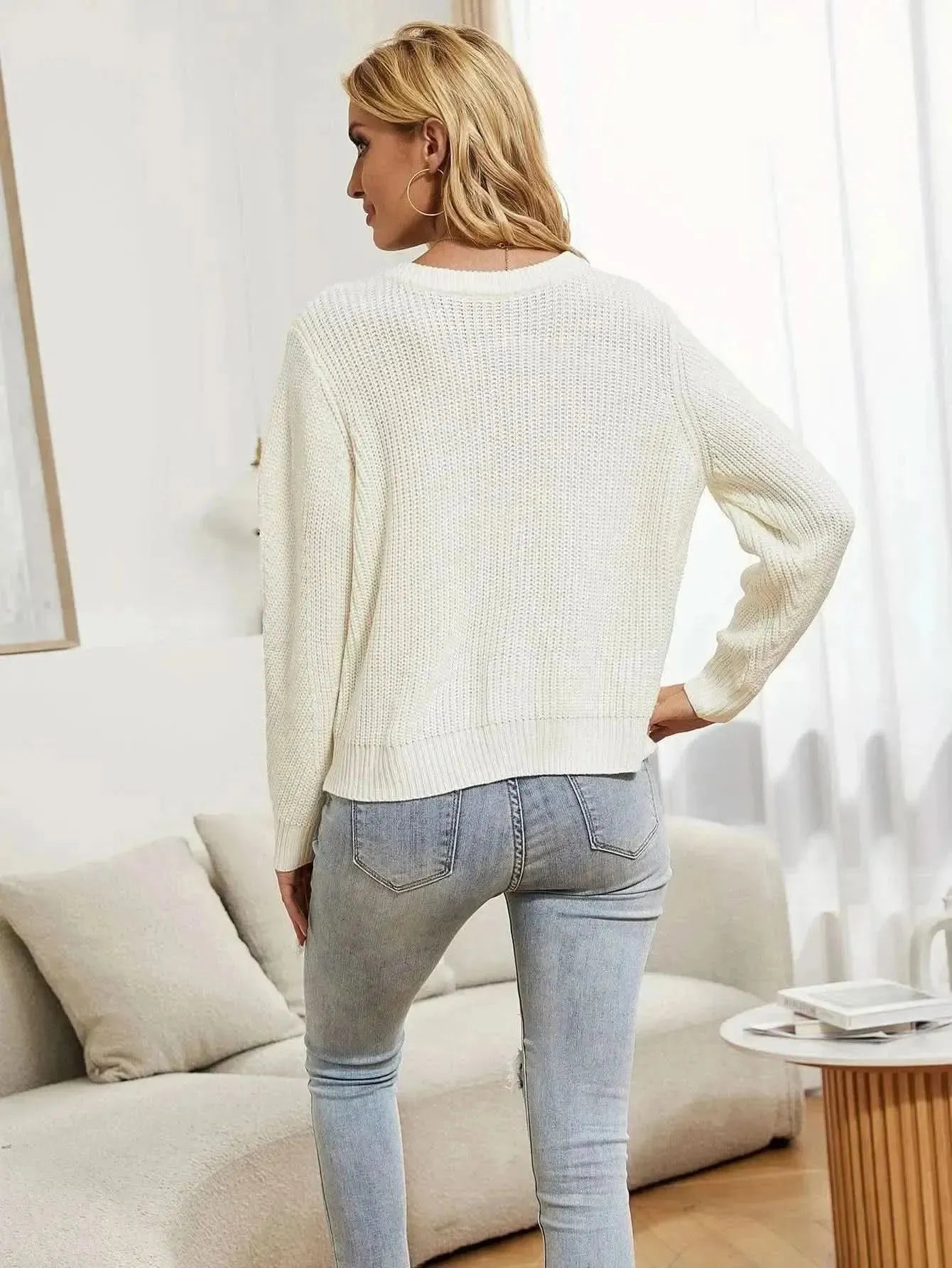 Button Down Rib-Knit Reversible Cardigan - Bad Moms Club