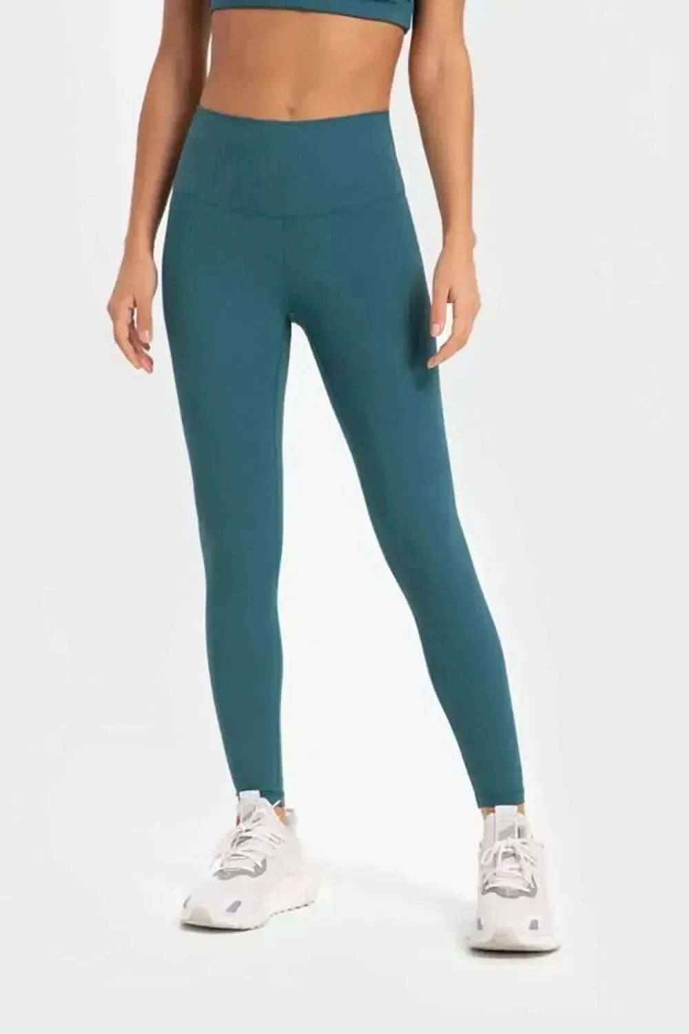 Highly Stretchy Wide Waistband Yoga Leggings - Bad Moms Club