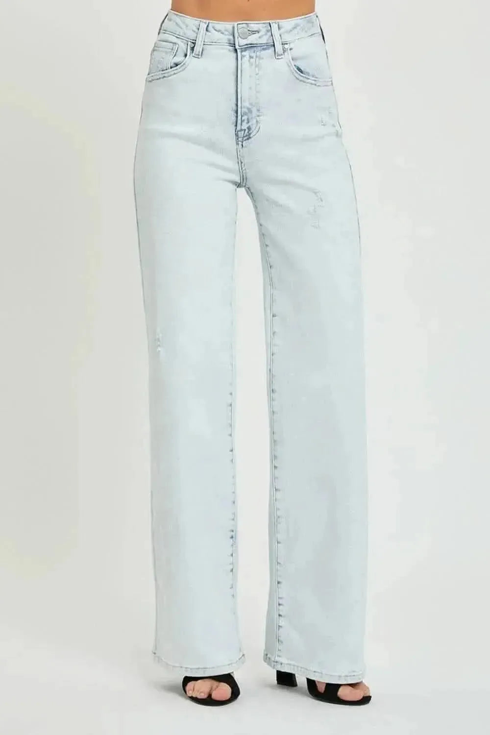 RISEN Ultra High Waist Wide Leg Jeans - Bad Moms Club