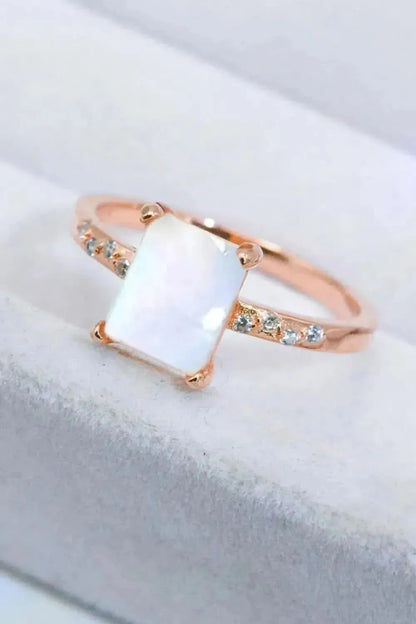 Square Moonstone Ring - Bad Moms Club