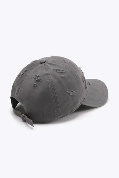 Distressed Adjustable Baseball Cap - Bad Moms Club