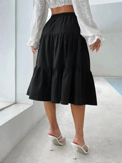 Tiered Midi Skirt - Bad Moms Club