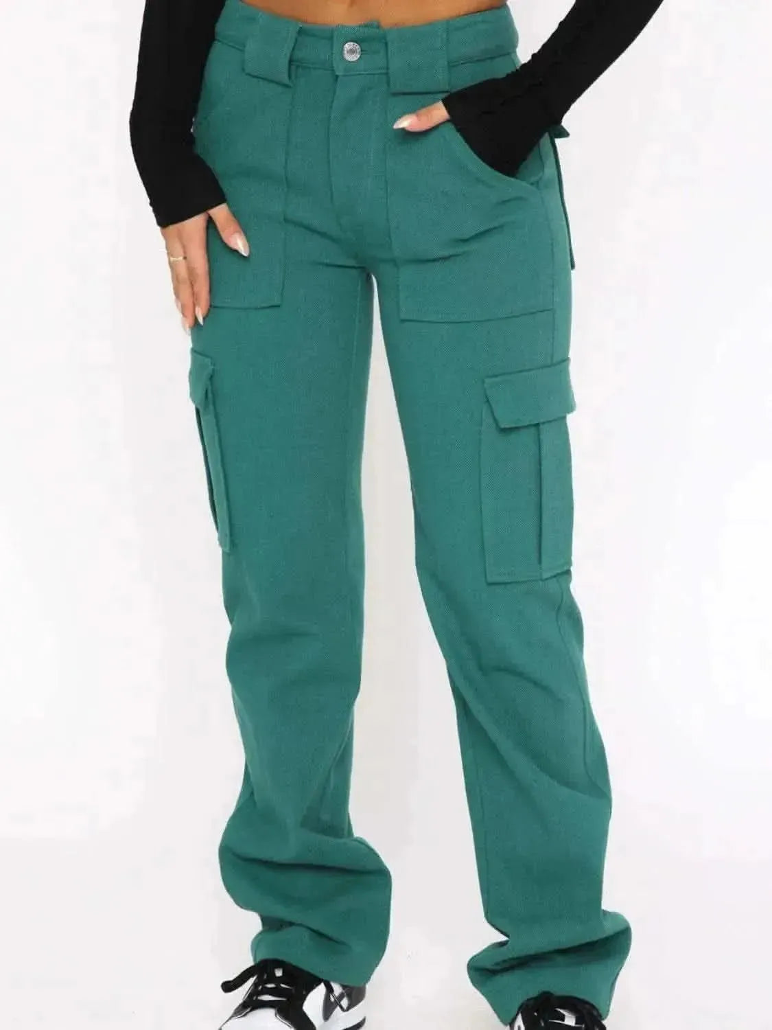 Straight Leg Cargo Pants - Bad Moms Club